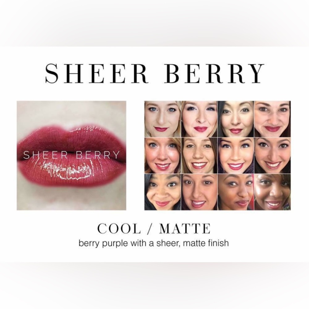 SENEGENCE LIPSENSE SHEER BERRY 18-HOUR LIP COLOR NEW UNOPENED